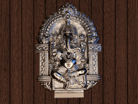 Rinamochana Ganapati Wall Hanging Idol Mould (2D)