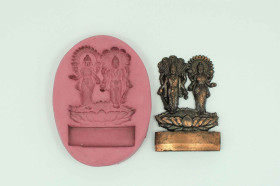 Lord Vishnu and Lakshmi Temple Mould