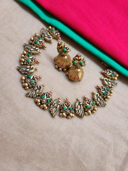 Nakshi Vannam Terracotta Jewellery