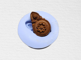 Nysa Floral Mini Pendant Silicone Mould For Terracotta Jewellery Making &Other Craft Projects 
