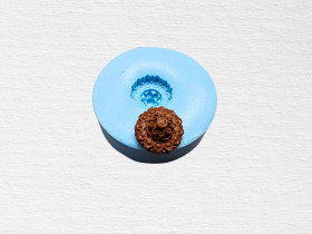 Adweta Kemp Stone Embossed Small Sized Stud&Bead Silicone Mould For Terracotta Jewellery Making & Other Craft Projects 