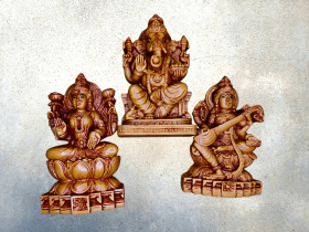 Lakshmi, Saraswathi & Ganesha Medium Size Combo Mould Set