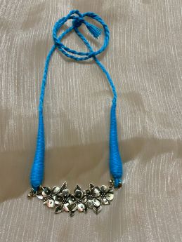 Birangee vivd tarcel neckpieces (adjustable)-SKY BLUE