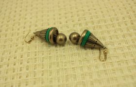 Shining drop terracotta earrings