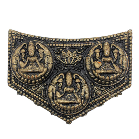 Tridevi Gaja Lakshmi Pendant Temple Mould Claysphere