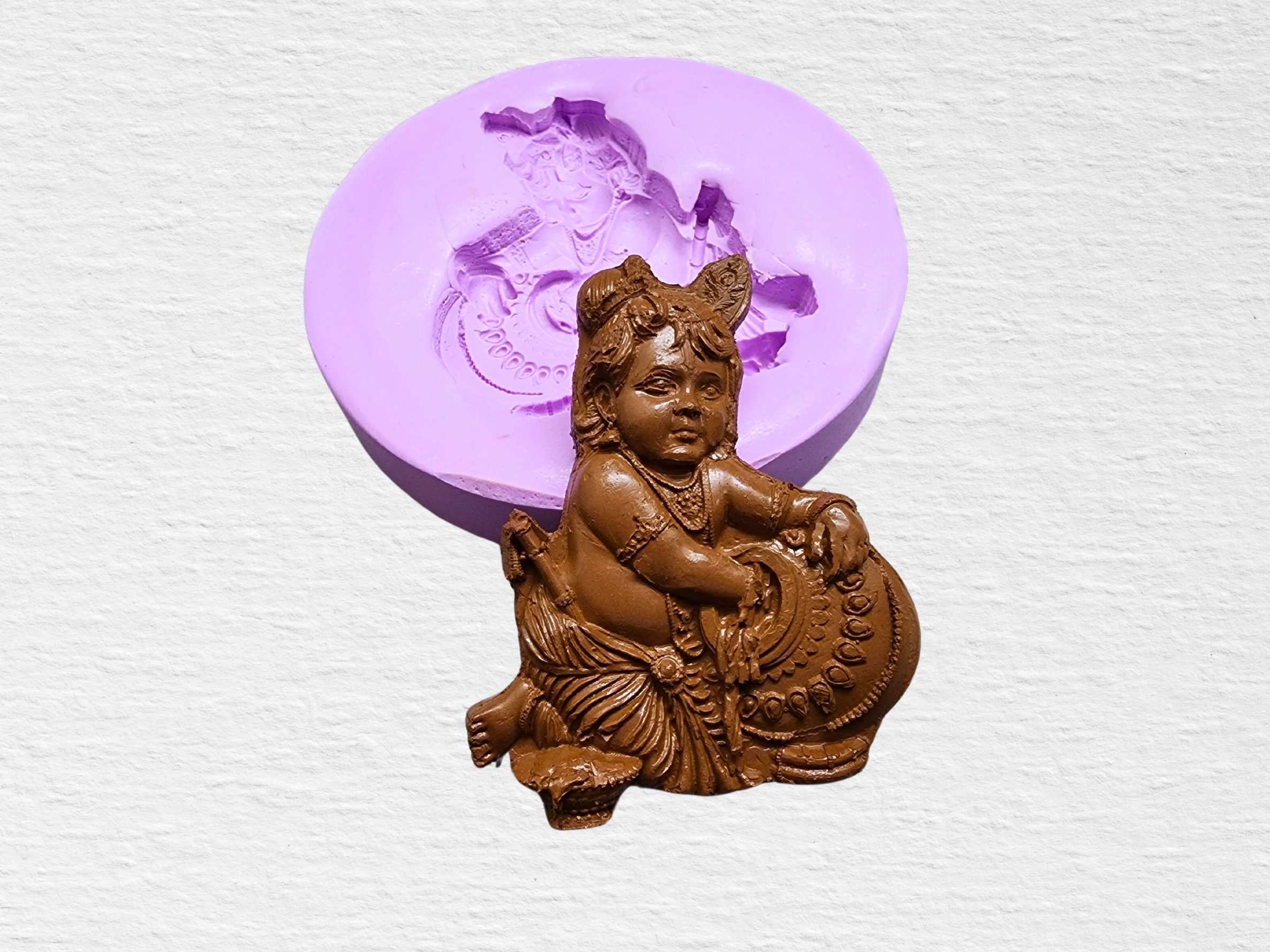 Craft Divine Playfulness with Aprameya Baby Krishna Pendant Mould