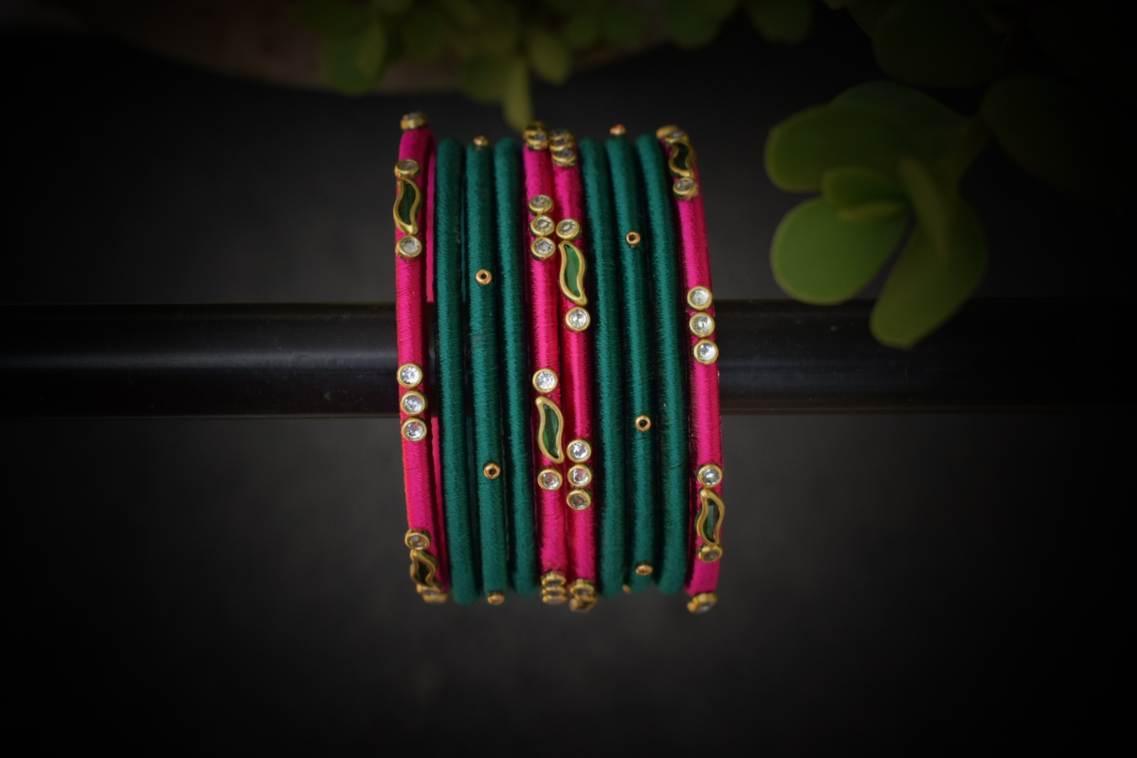 Silk thread bangles for daily wear