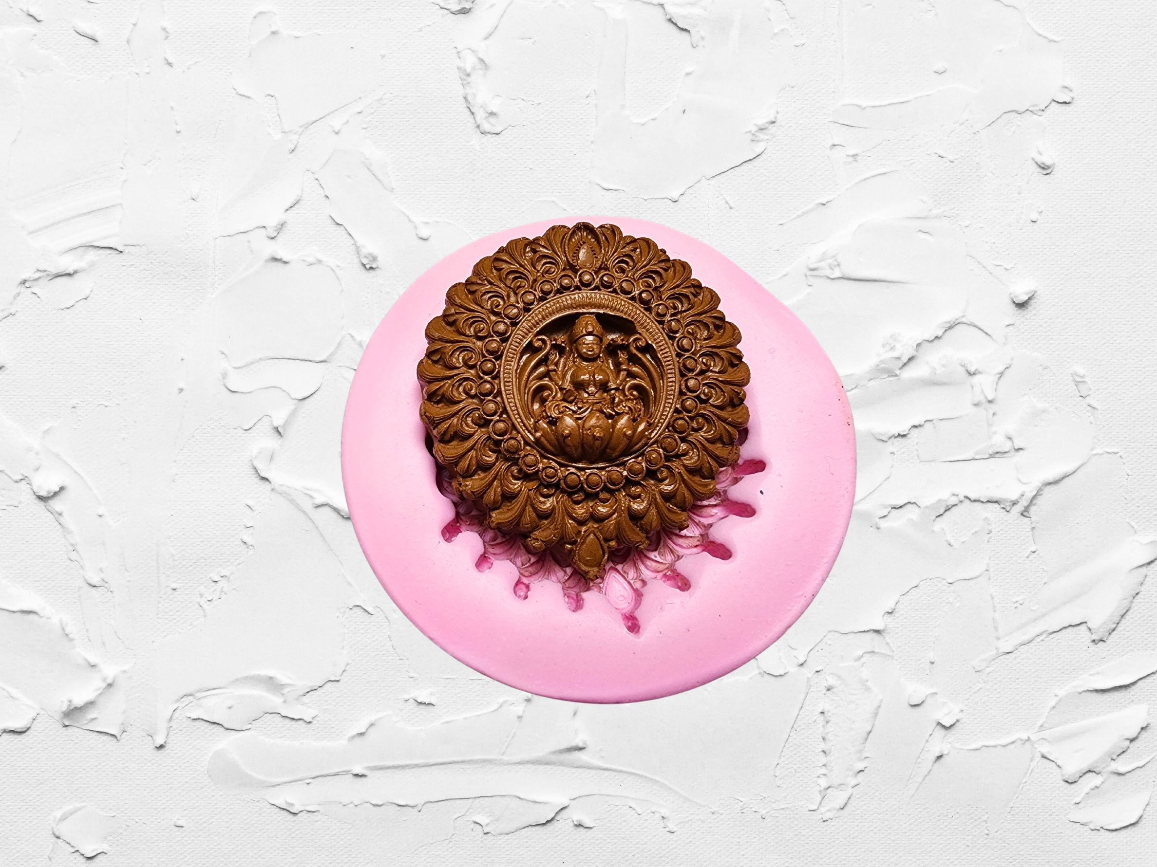 Goddess Lakshmi Pendant Terracotta Mould Craft Tool for Artisans